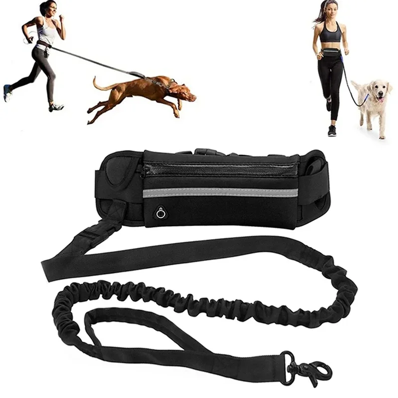 Hands Free Dog Running Leash Waist Belt - Handsfree hondenriem voor hardlopen en wandelen
