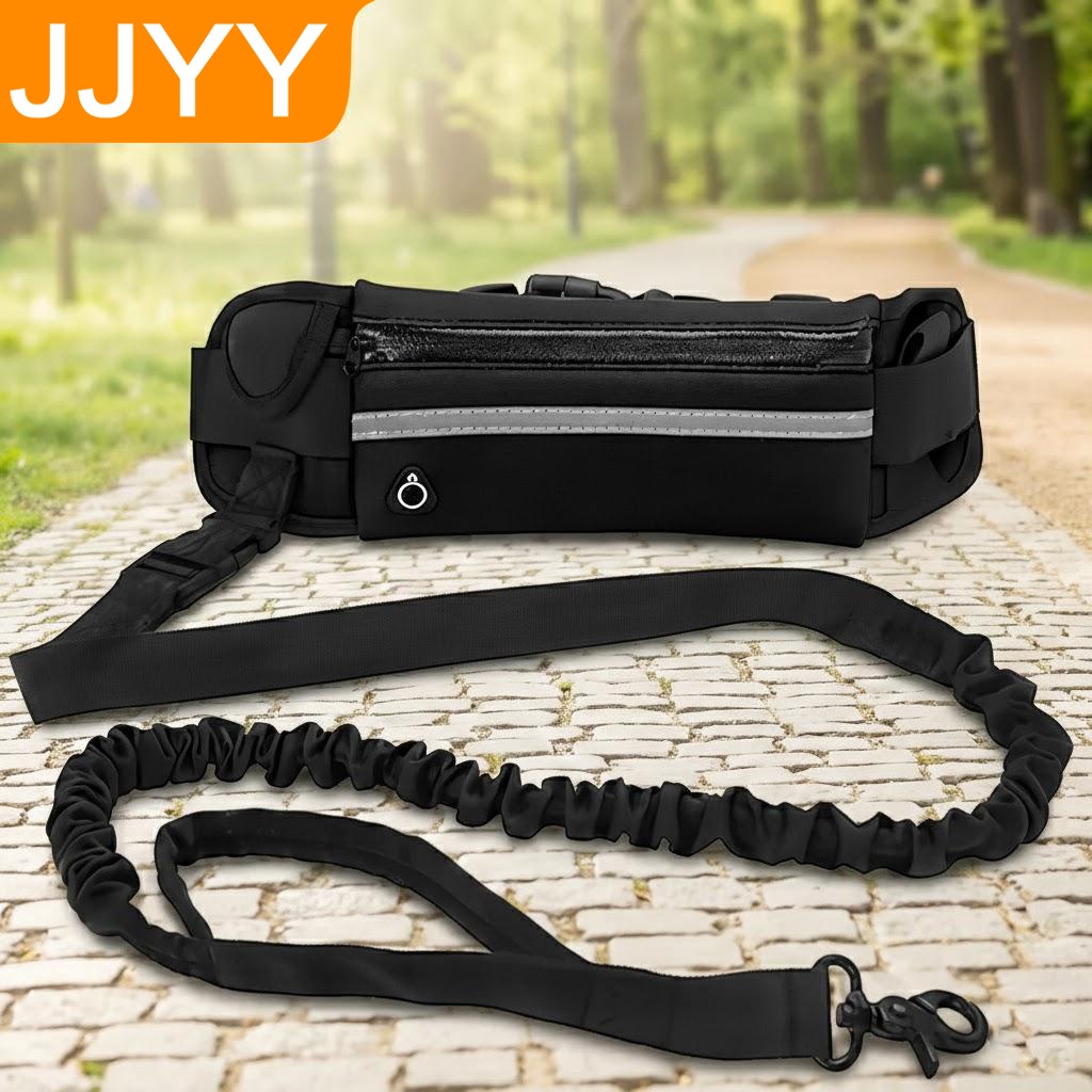 Hands Free Dog Running Leash Waist Belt - Handsfree hondenriem Reflecterende loopriem voor honden