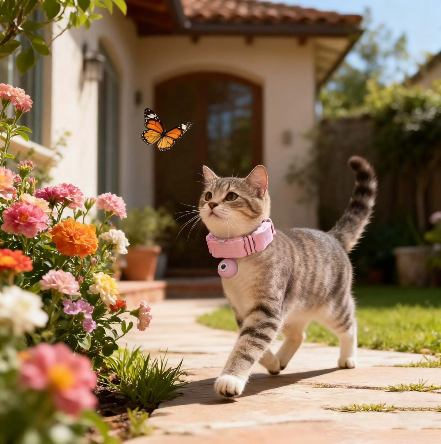 Pet Activity Health Monitor Tracker - 2025 Nieuwe GPS slimme halsband Lange