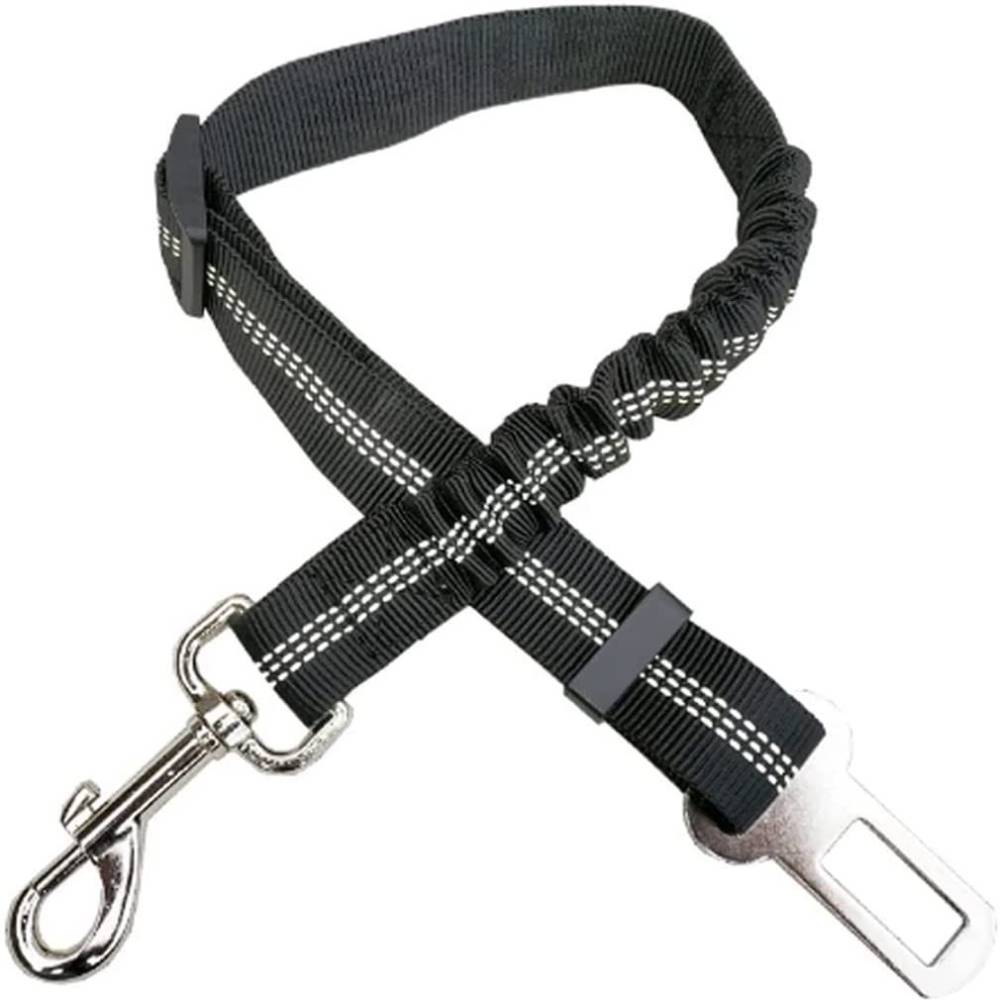 Dog Seat Belt Harness Safety Tether - Veiligheidsgordel voor huisdieren, verstelbare elastische hondenriem,