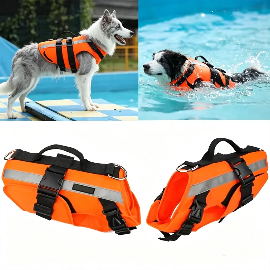 Dog Life Jacket Vest Buoyancy Handle - Honden Zwemvest Ripstop Veiligheid Zwemvest voor