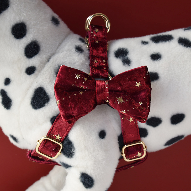 Reflective Dog Collar Personalized Engraved - Wijnrood Harnes Gepersonaliseerde Puppy Dog ID-halsbanden