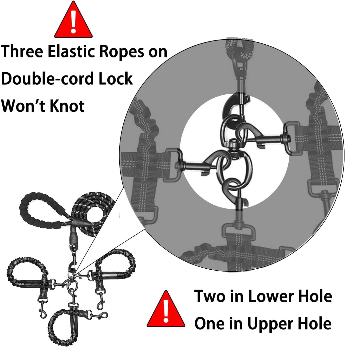 3-Hondenriem Anti-Verwarrings, - Bungee Dog Leash Shock Absorbing recensie en prijs