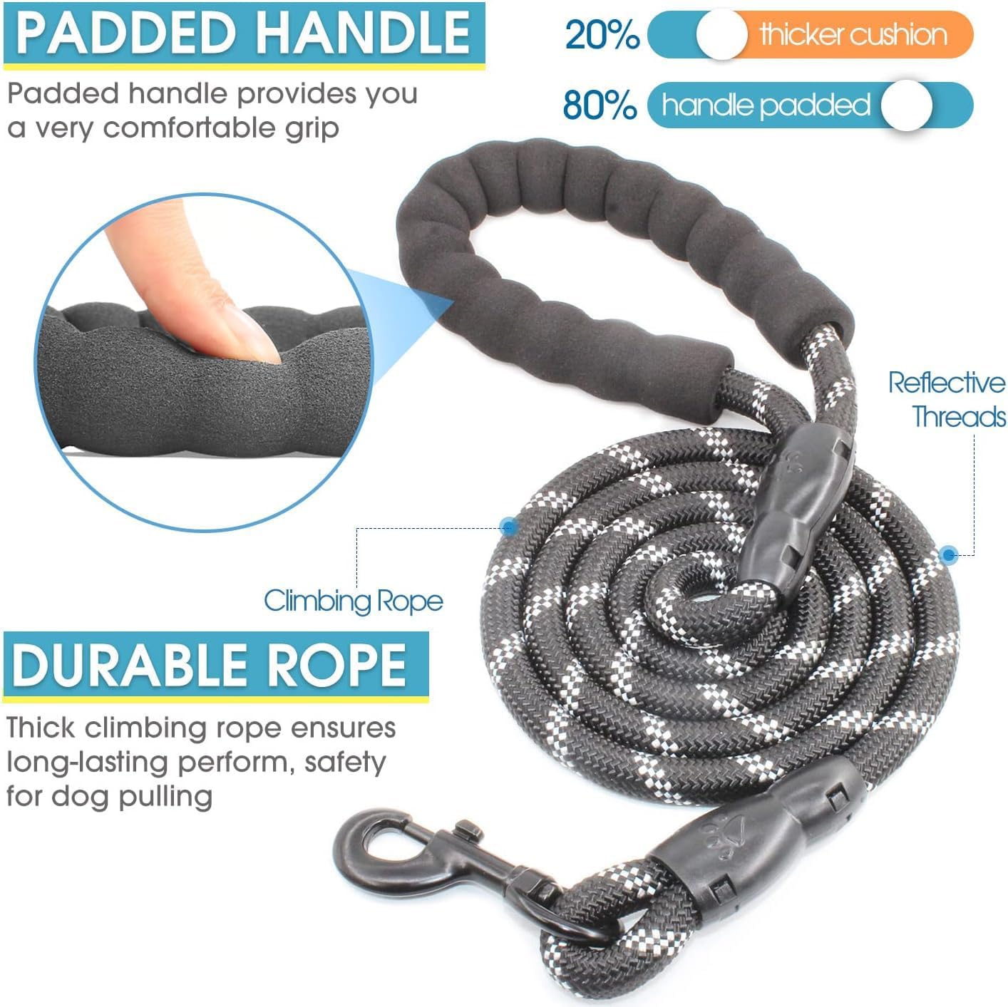 3-Hondenriem Anti-Verwarrings, - Bungee Dog Leash Shock Absorbing recensie en prijs
