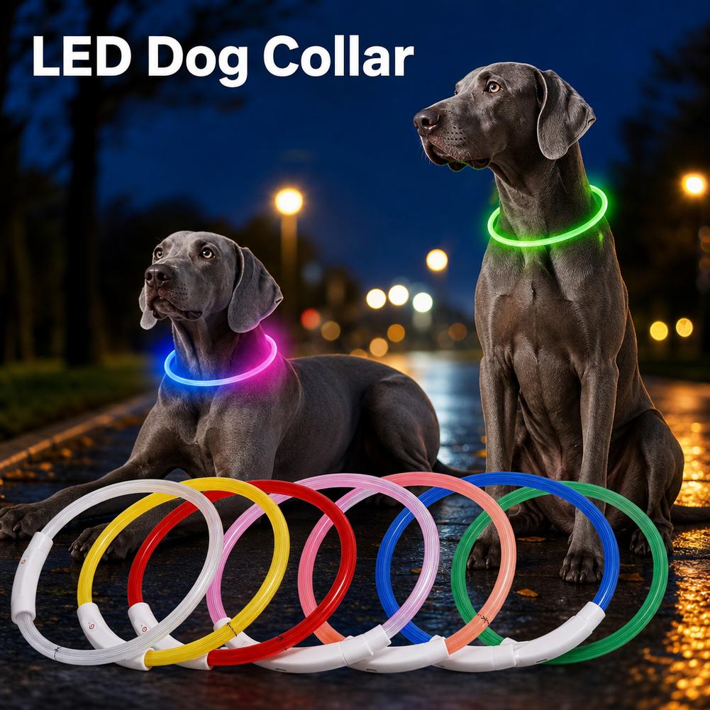 Oplaadbare LED hondenhalsband  - Led Dog Collar Glowing Rechargeable Usb recensie en prijs