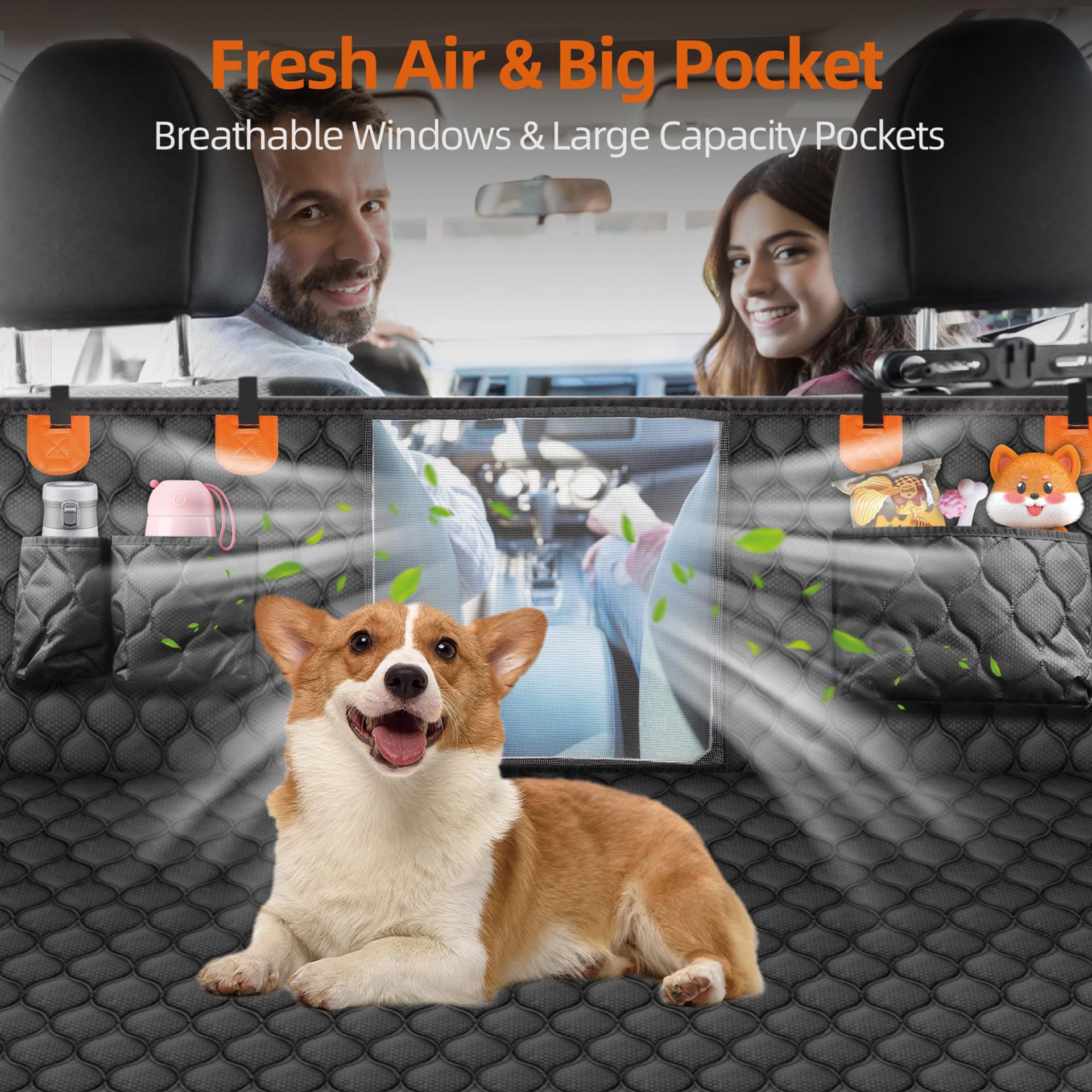 Autostoelhoes voor honden, ver - Dog Car Seat Cover Waterproof Back Seat recensie en prijs