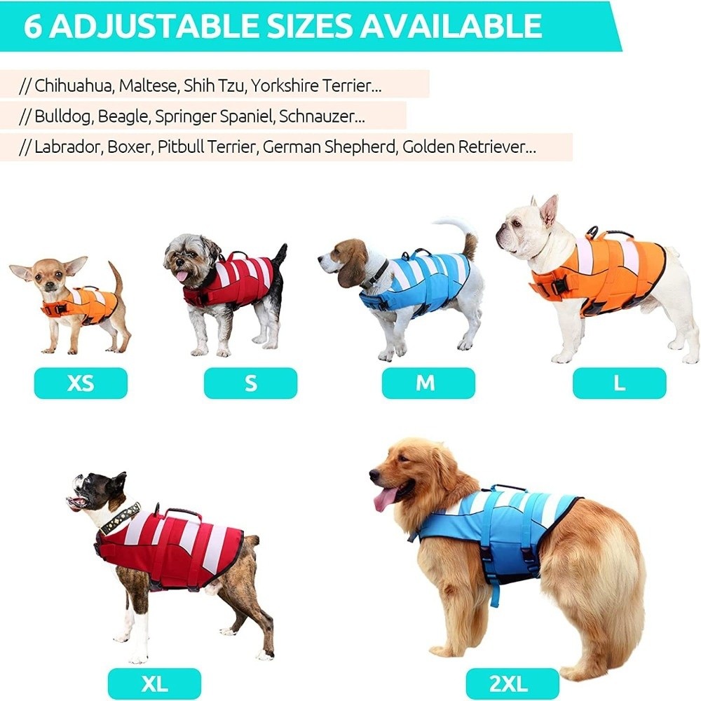 Reflecterend hondenreddingsves - Dog Life Jacket Vest Buoyancy Handle recensie en prijs