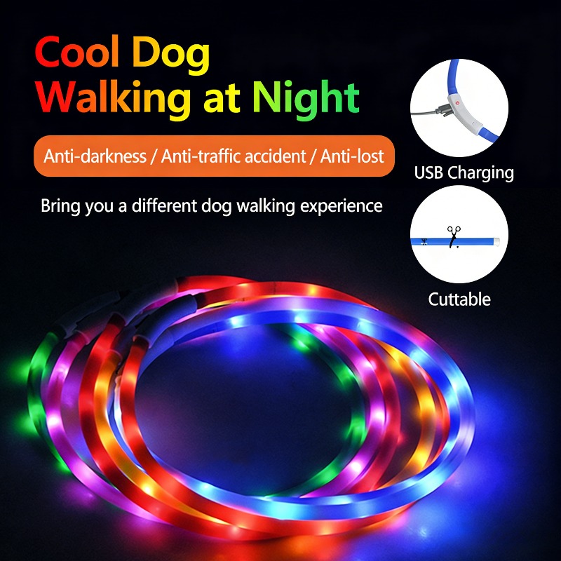 Oplaadbare LED hondenhalsband  - Led Dog Collar Glowing Rechargeable Usb recensie en prijs