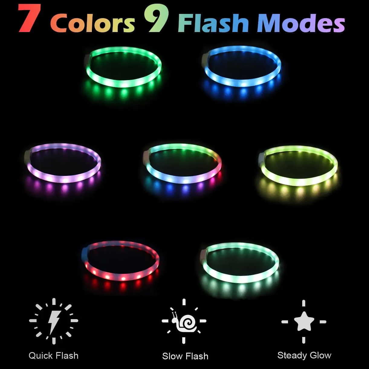 USB oplaadbare gloeiende halsb - Led Dog Collar Glowing Rechargeable Usb recensie en prijs