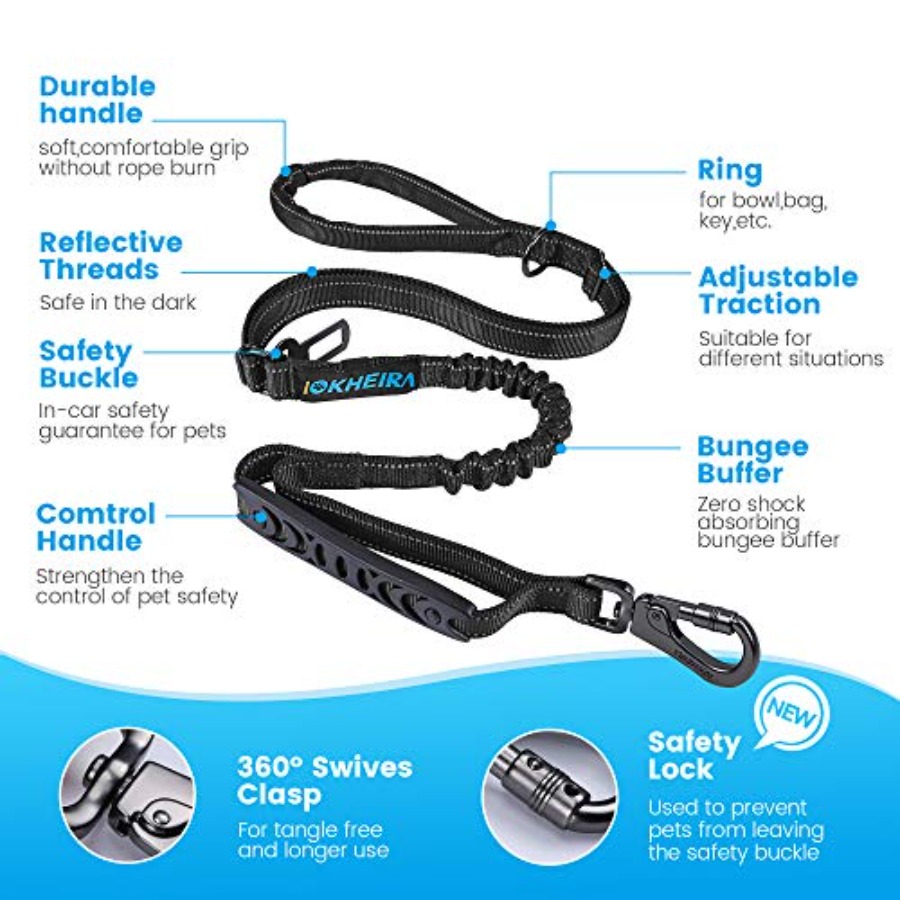 6Ft/4Ft hondenriem voor grote  - Heavy Duty Dog Leash Rope 6Ft Padded recensie en prijs