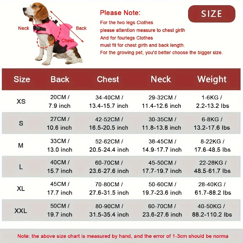 Hondenzwemvest met haaienvin,  - Dog Life Jacket Vest Buoyancy Handle recensie en prijs