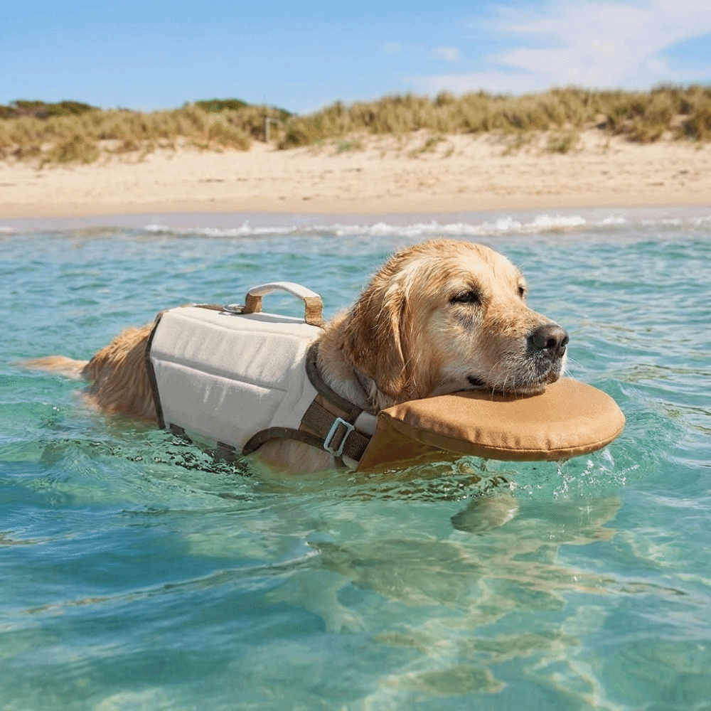 Verstelbaar hondenzwemvest, ad - Dog Life Jacket Vest Buoyancy Handle recensie en prijs