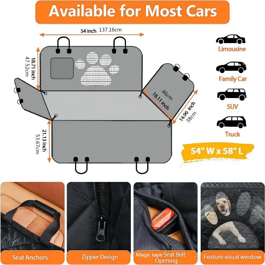 Hondenautostoelbeschermer voor - Dog Car Seat Cover Waterproof Back Seat recensie en prijs