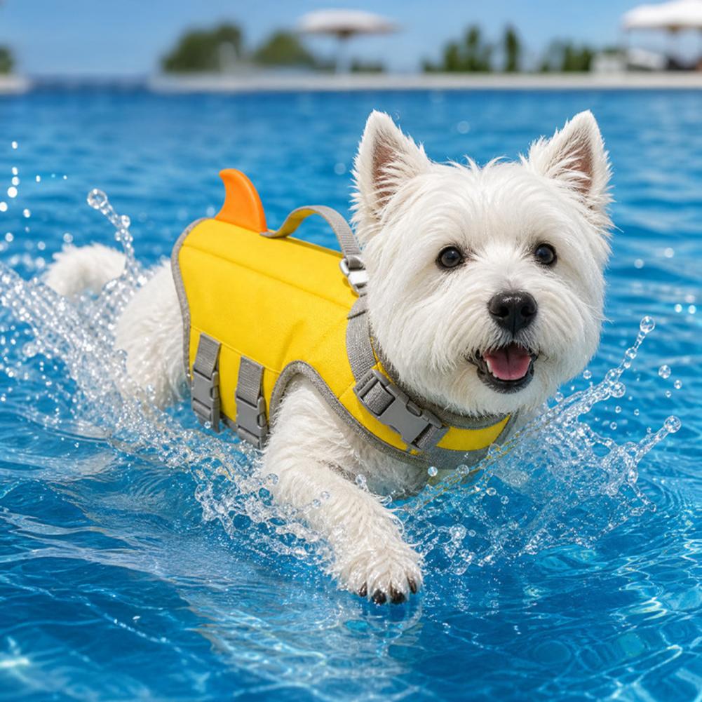 Hondenreddingsvest, zwemvest v - Dog Life Jacket Vest Buoyancy Handle recensie en prijs