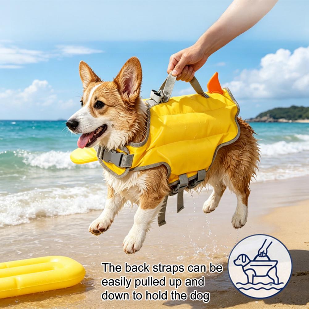 Hondenreddingsvest, zwemvest v - Dog Life Jacket Vest Buoyancy Handle recensie en prijs
