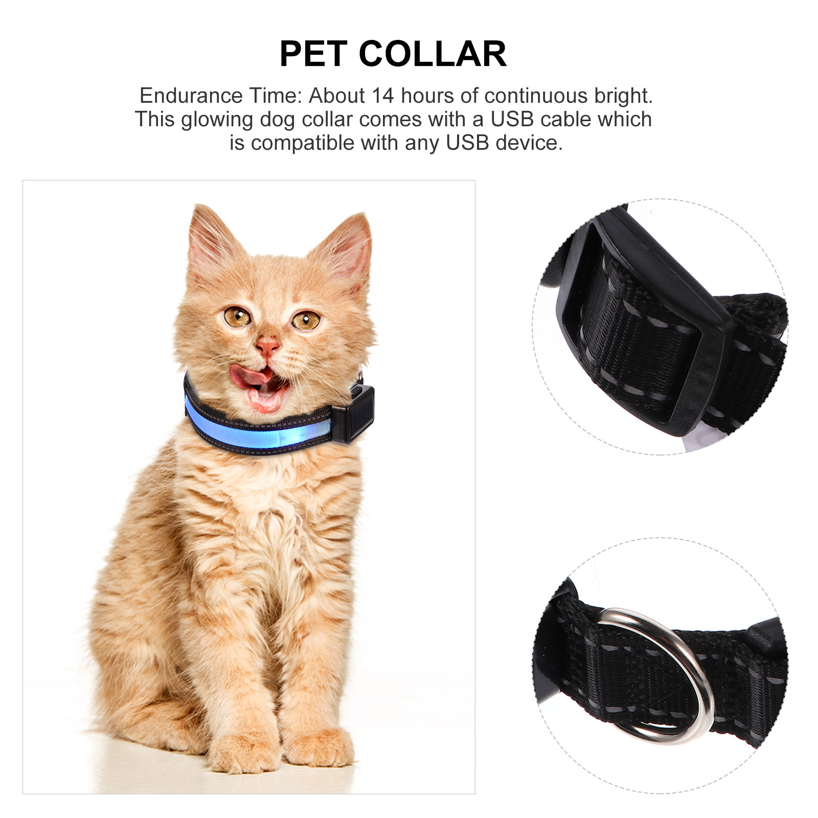 1 set oplaadbare LED-hondenhal - Led Dog Collar Glowing Rechargeable Usb recensie en prijs