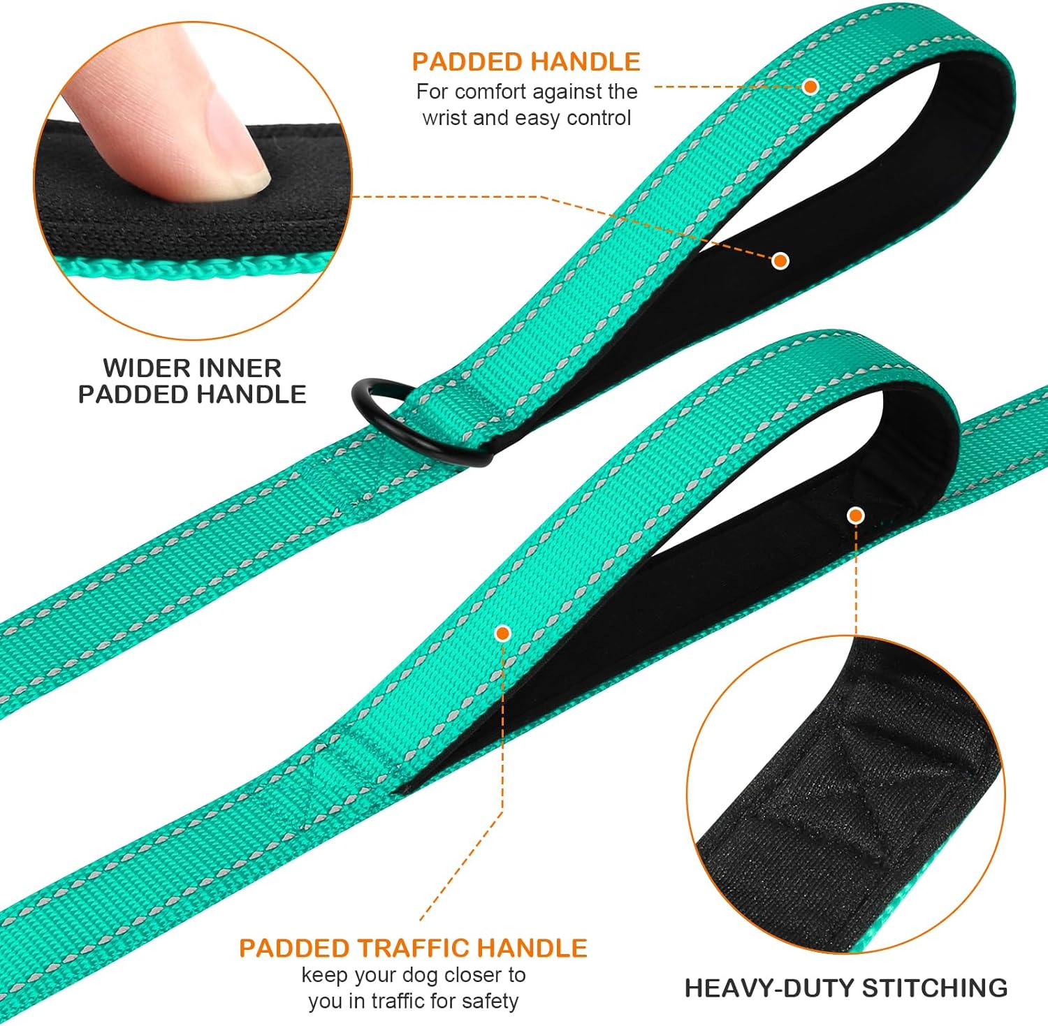 6FT Heavy Duty hondenriem voor - Heavy Duty Dog Leash Rope 6Ft Padded recensie en prijs