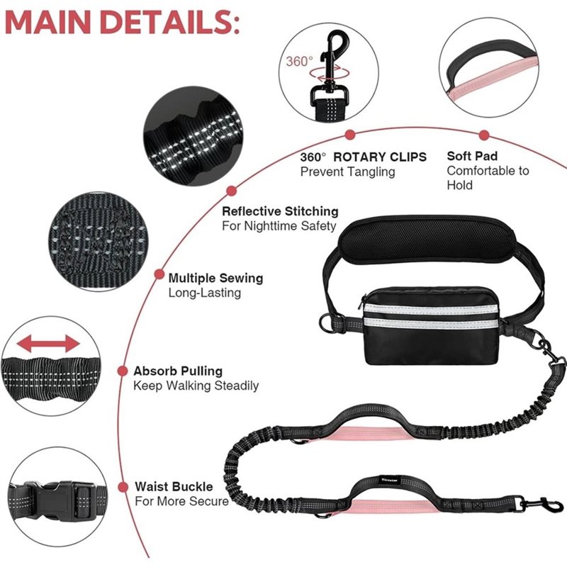 B-Est ritszakje voor hondenrie - Hands Free Dog Running Leash Waist Belt recensie en prijs