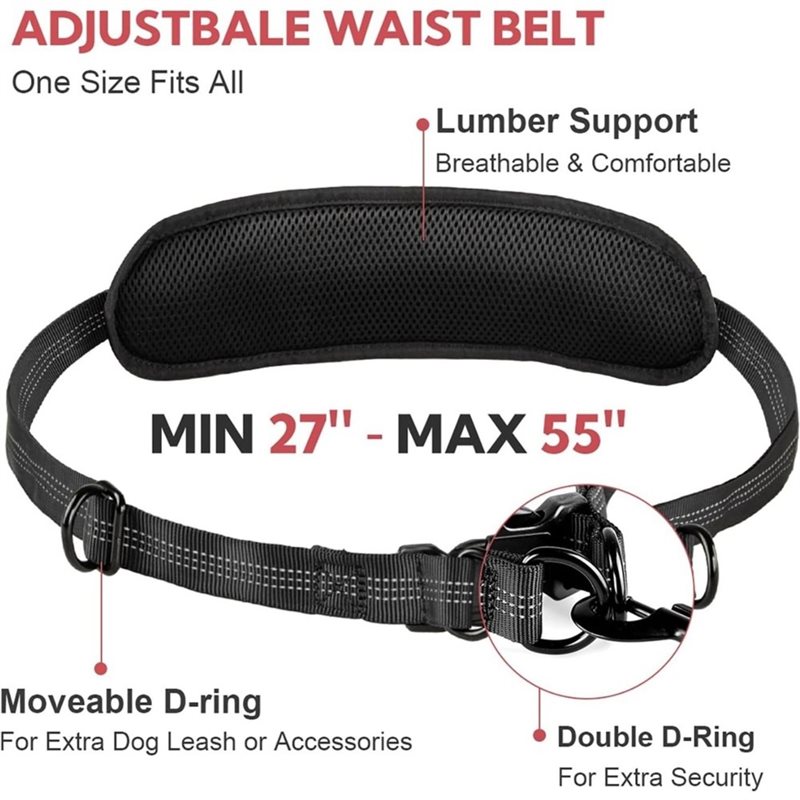 B-Est ritszakje voor hondenrie - Hands Free Dog Running Leash Waist Belt recensie en prijs
