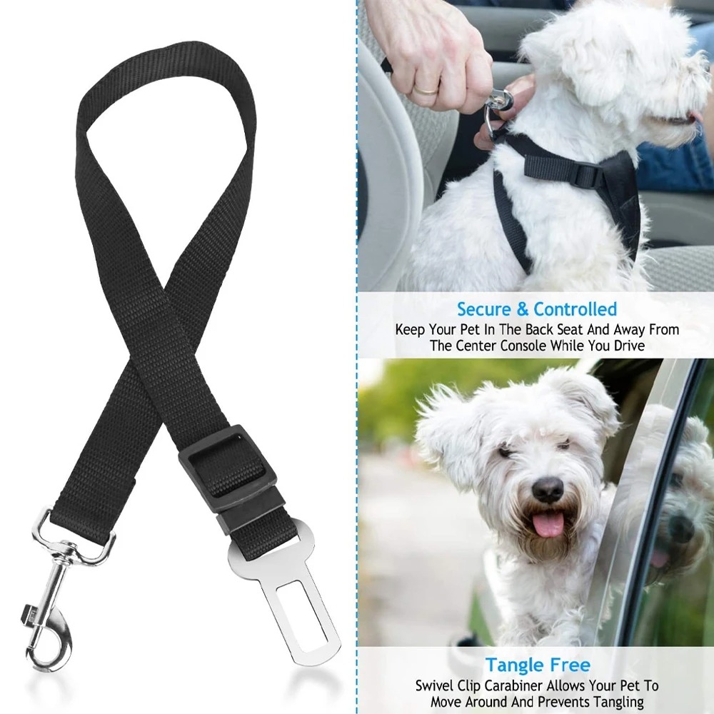 1 stuks verstelbare nylon hond - Dog Seat Belt Harness Safety Tether recensie en prijs