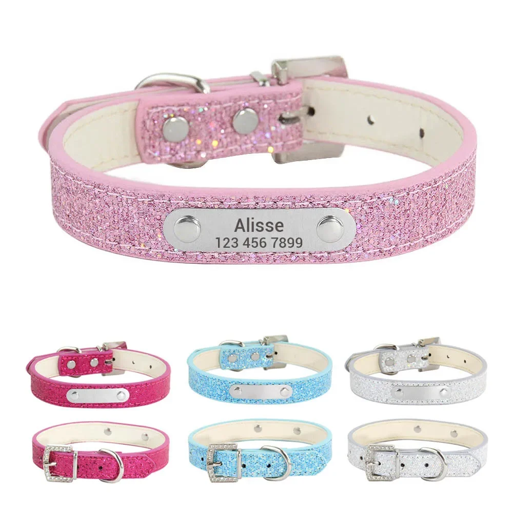 Aangepaste Bling leren hondenh - Reflective Dog Collar Personalized Engraved recensie en prijs