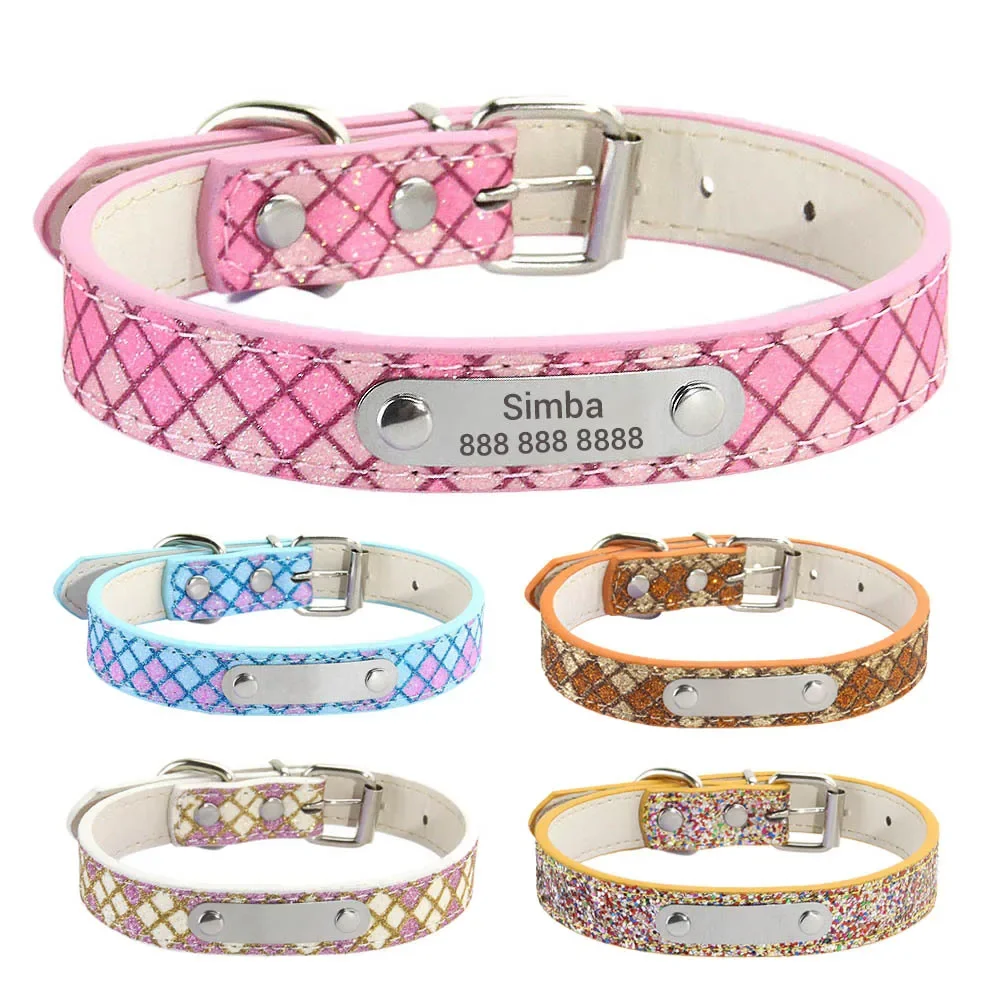 Aangepaste Bling leren hondenh - Reflective Dog Collar Personalized Engraved recensie en prijs