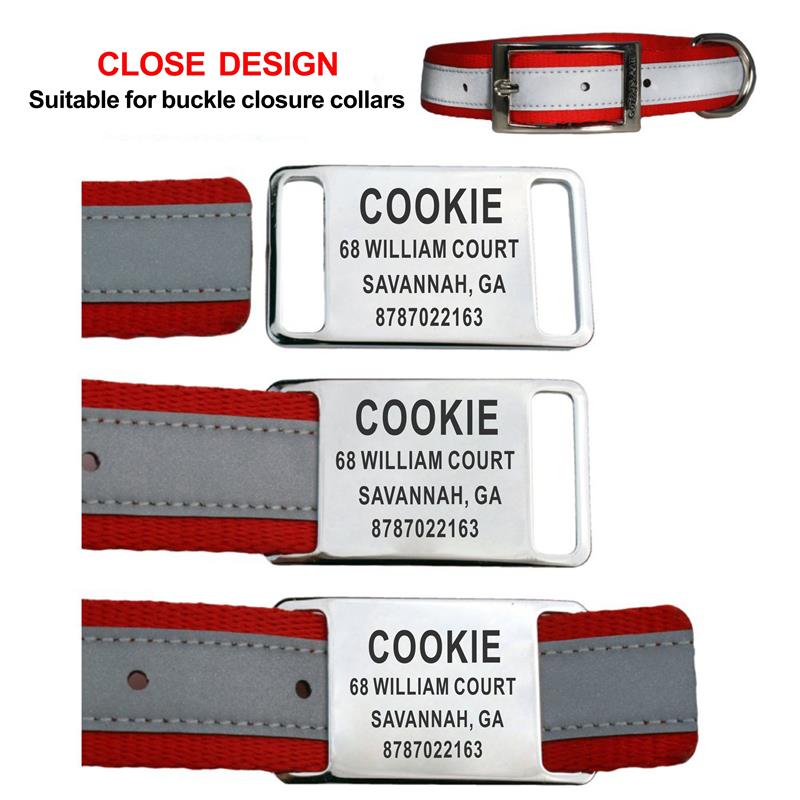 Gepersonaliseerde huisdier-ID- - Reflective Dog Collar Personalized Engraved recensie en prijs