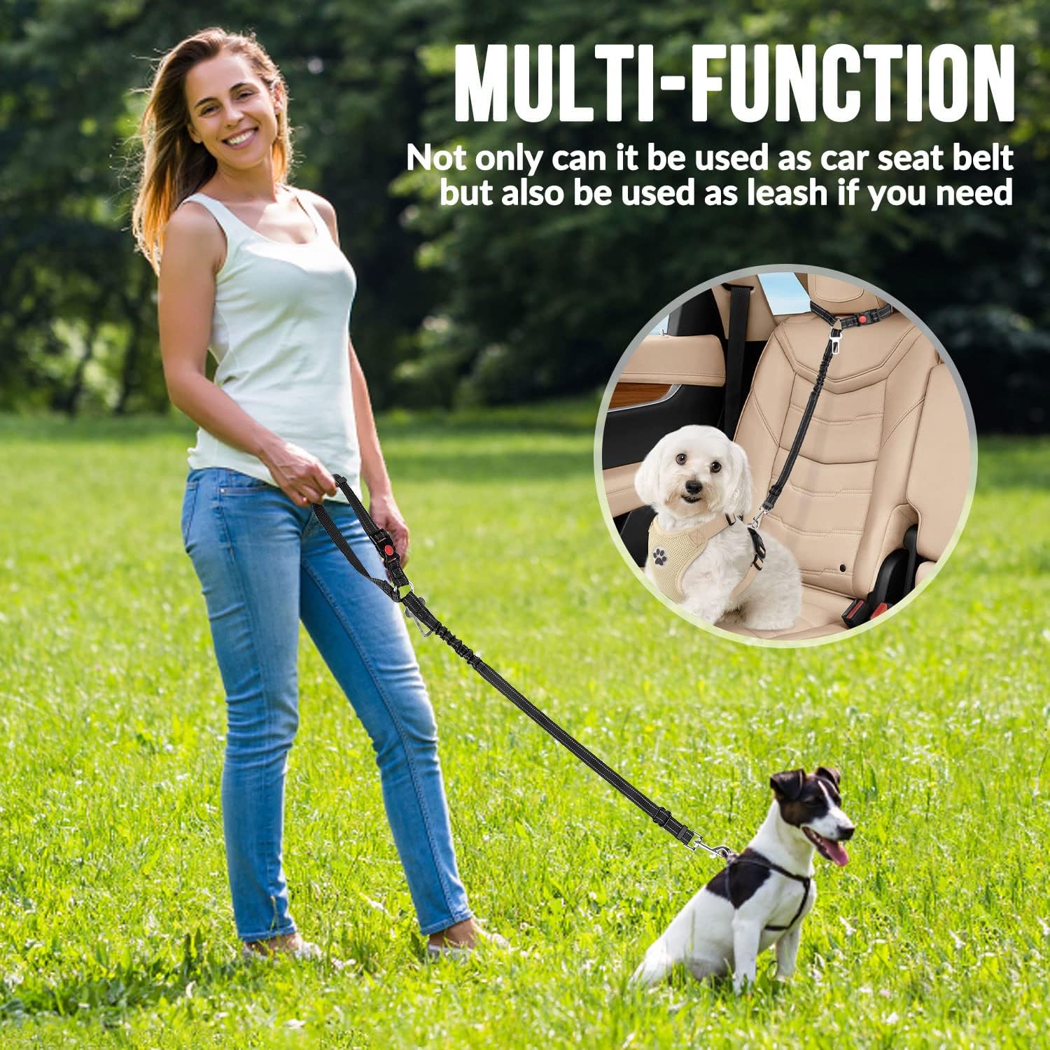 Hondenveiligheidsriem, hondena - Dog Seat Belt Harness Safety Tether recensie en prijs