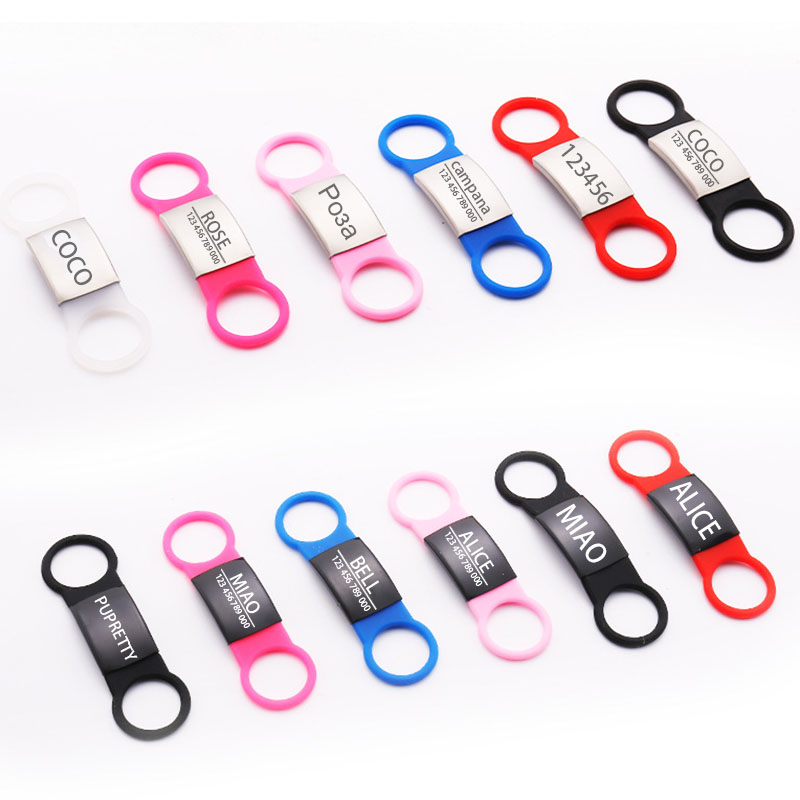 Hond Tag Siliconen Roestvrij S - Reflective Dog Collar Personalized Engraved recensie en prijs