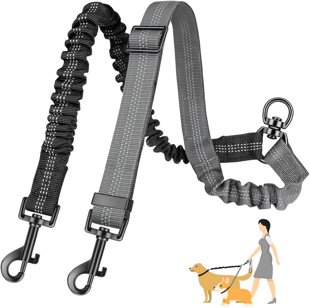 Twee Honden Lood, 2 In 1 Verbe - Bungee Dog Leash Shock Absorbing recensie en prijs