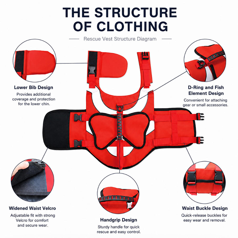 Hondenreddingsvest, verstelbaa - Dog Life Jacket Vest Buoyancy Handle recensie en prijs