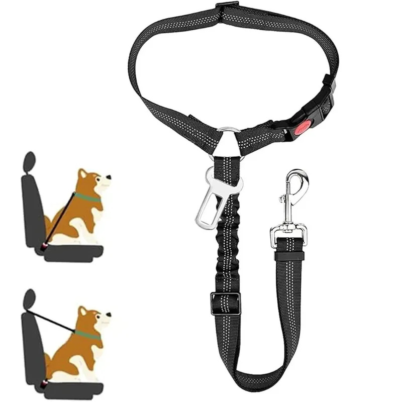 2-in-1 Verstelbare Reflecteren - Dog Seat Belt Harness Safety Tether recensie en prijs