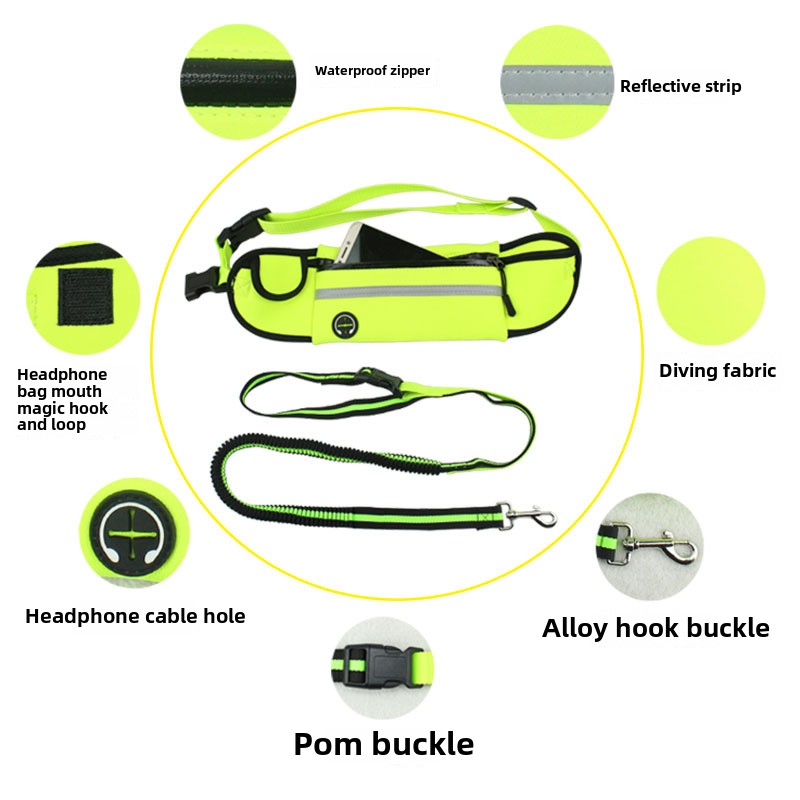 Handsfree hondenriem voor hard - Hands Free Dog Running Leash Waist Belt recensie en prijs