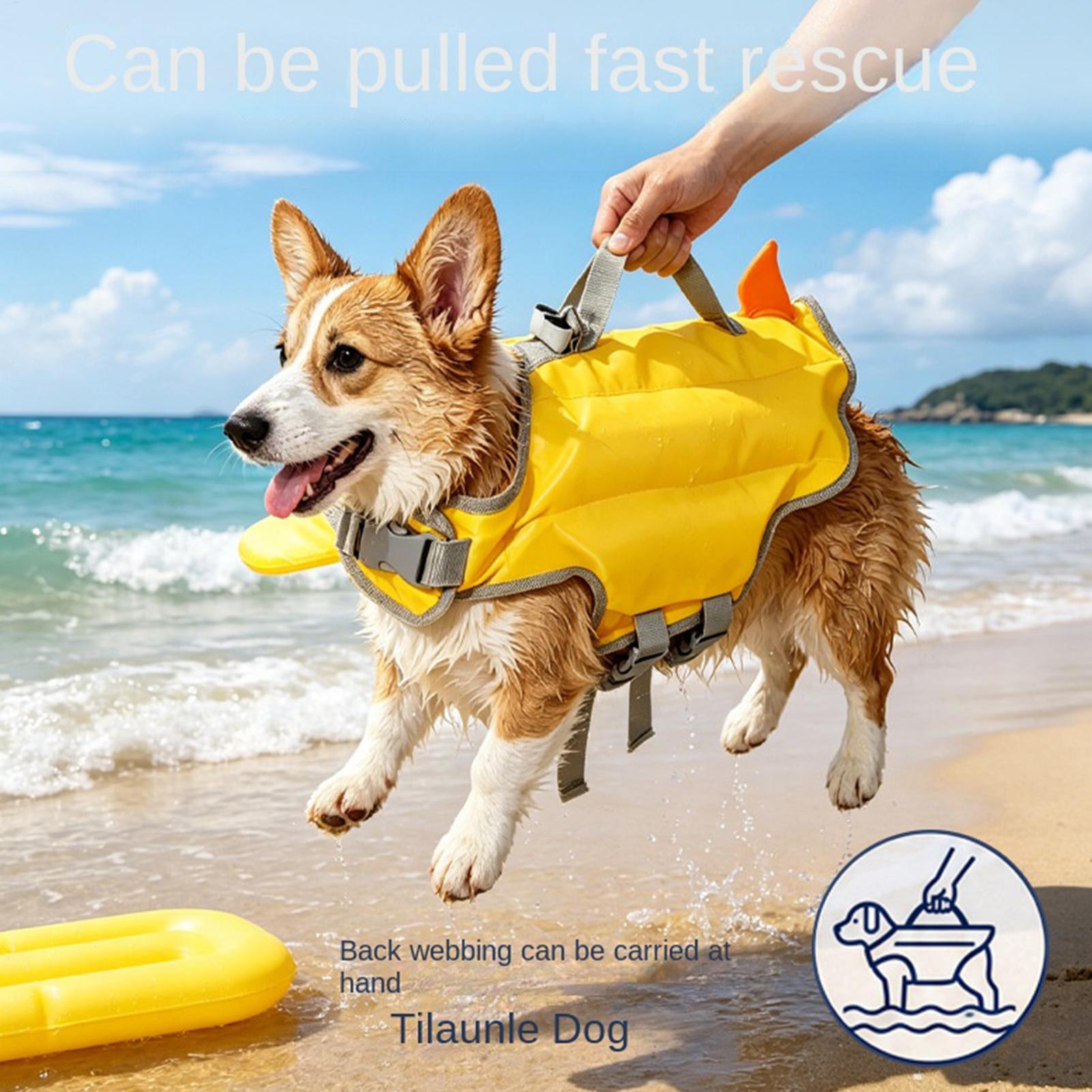 Hondenzwemvest met hoge drijfk - Dog Life Jacket Vest Buoyancy Handle recensie en prijs