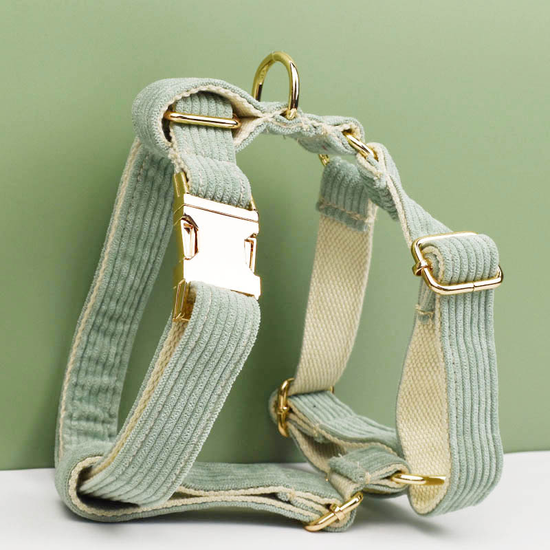 Lichtgroene corduroy hondenhal - Reflective Dog Collar Personalized Engraved recensie en prijs