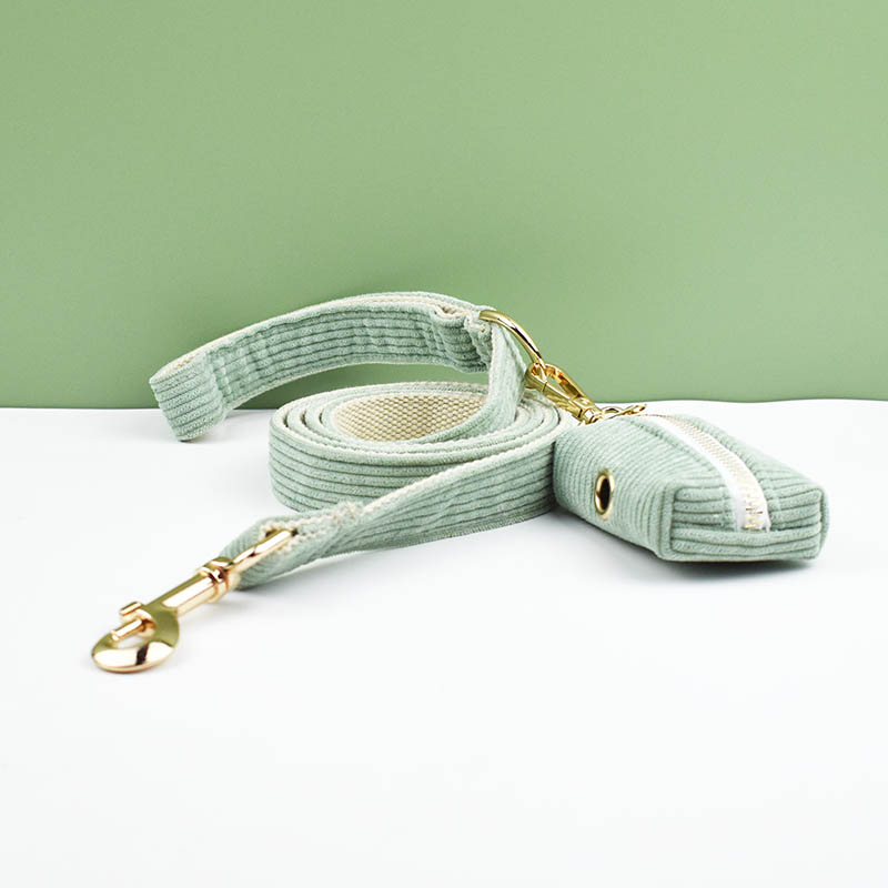 Lichtgroene corduroy hondenhal - Reflective Dog Collar Personalized Engraved recensie en prijs