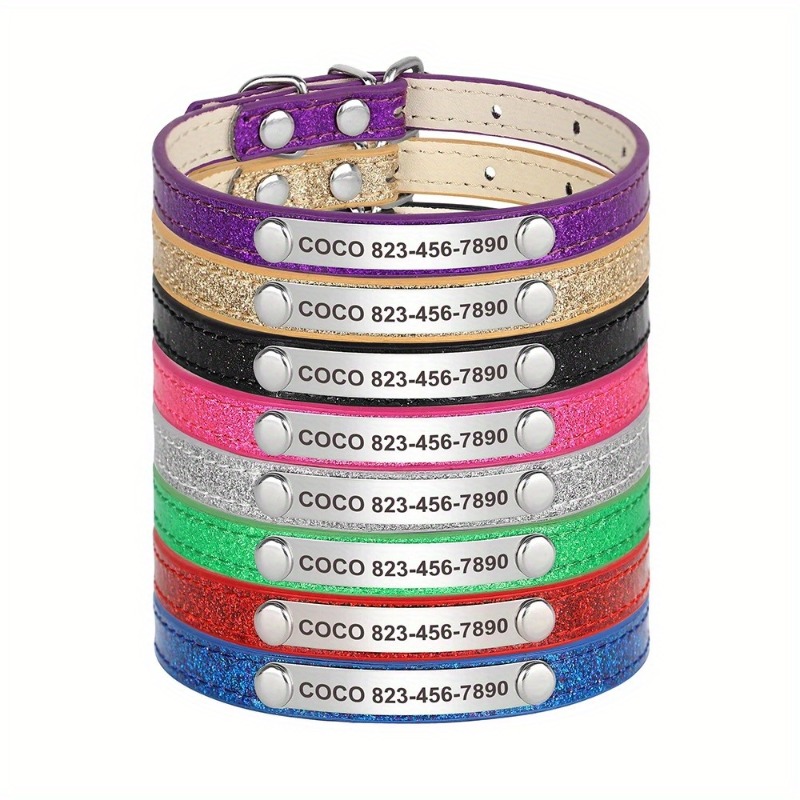 Op maat gemaakte bling leren k - Reflective Dog Collar Personalized Engraved recensie en prijs