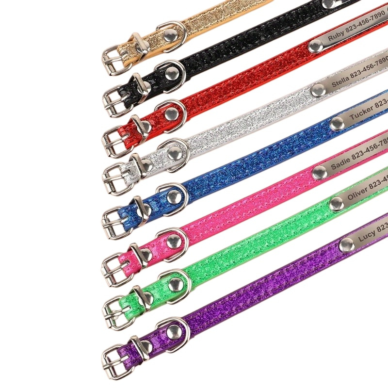 Op maat gemaakte bling leren k - Reflective Dog Collar Personalized Engraved recensie en prijs