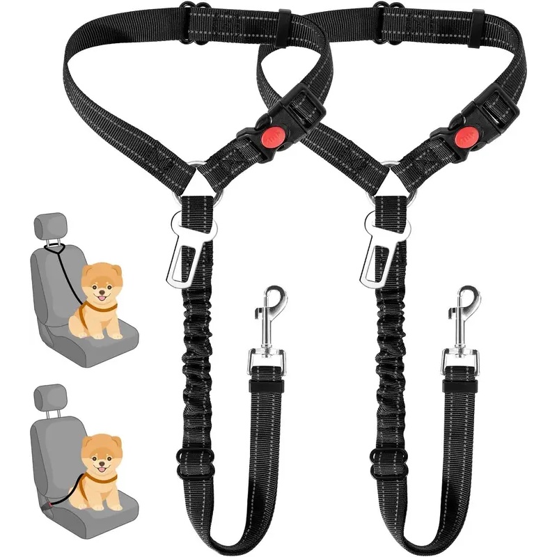 Hondenveiligheidsgordel voor a - Dog Seat Belt Harness Safety Tether recensie en prijs