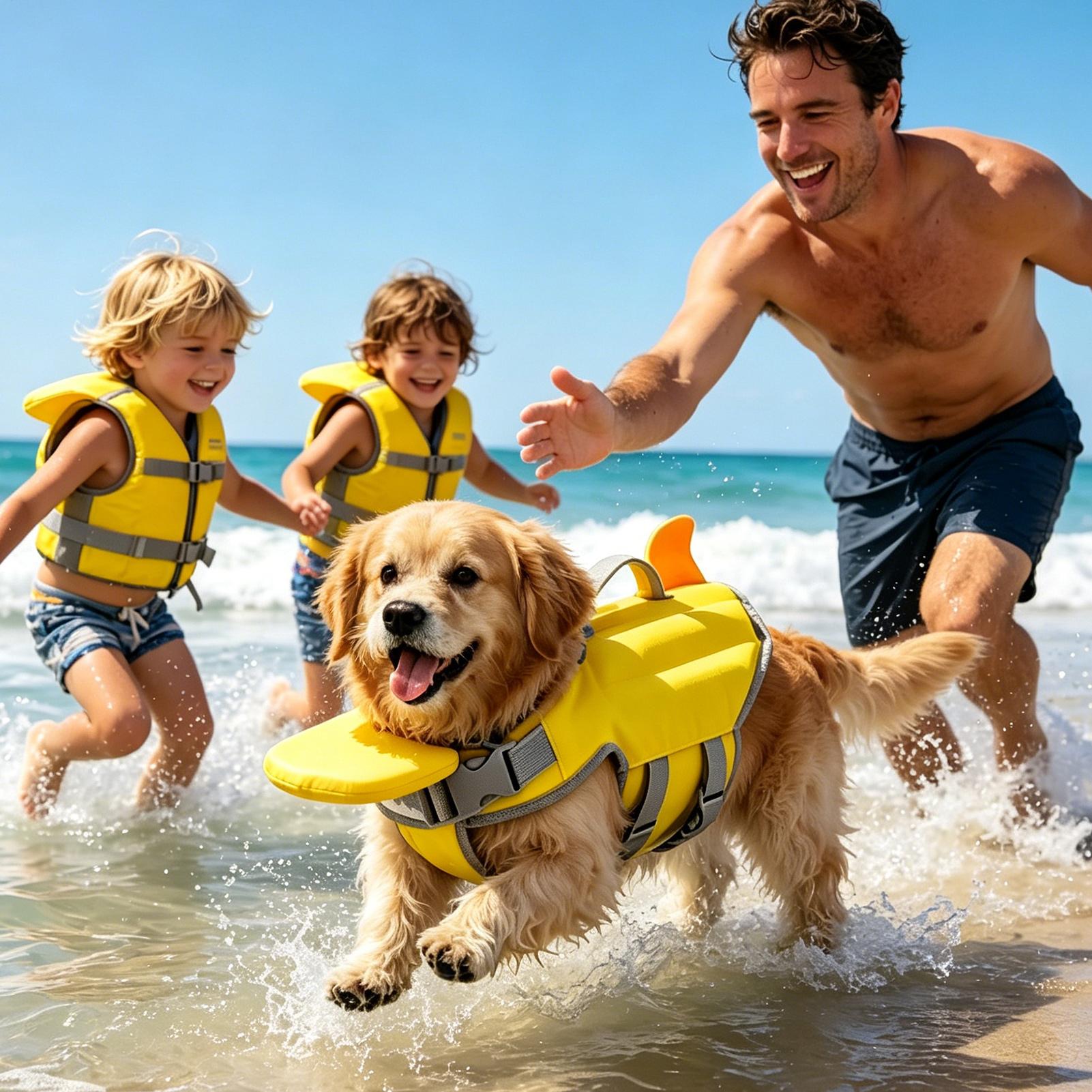 Hondenzwemvest met hoge drijfv - Dog Life Jacket Vest Buoyancy Handle recensie en prijs