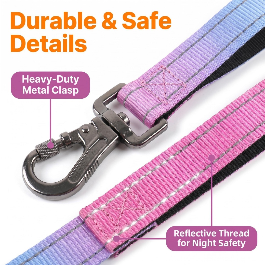 Gradientkleurige handsfree hon - Bungee Dog Leash Shock Absorbing recensie en prijs