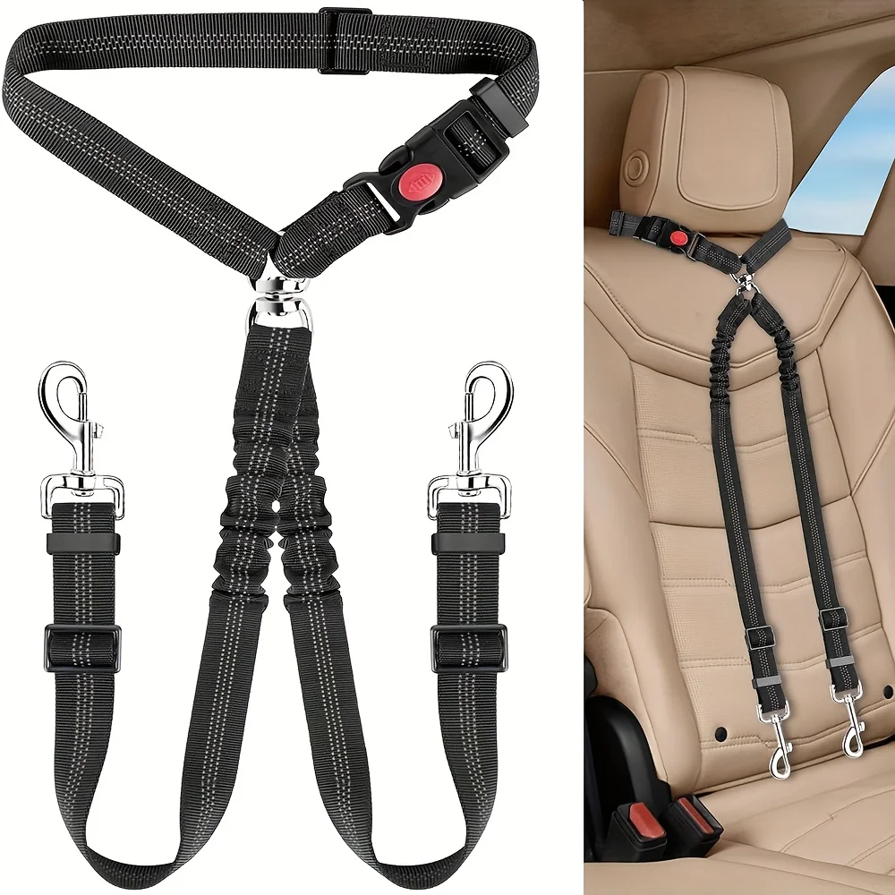 Hondenautogordel, verstelbare  - Dog Seat Belt Harness Safety Tether recensie en prijs