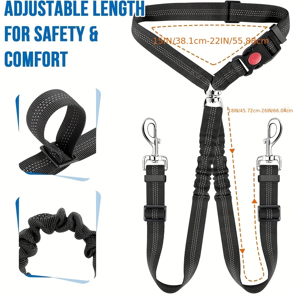 Hondenautogordel, verstelbare  - Dog Seat Belt Harness Safety Tether recensie en prijs