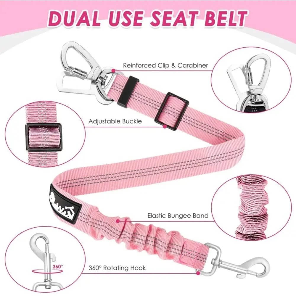 Autogordelset Voor Honden, Har - Dog Seat Belt Harness Safety Tether recensie en prijs