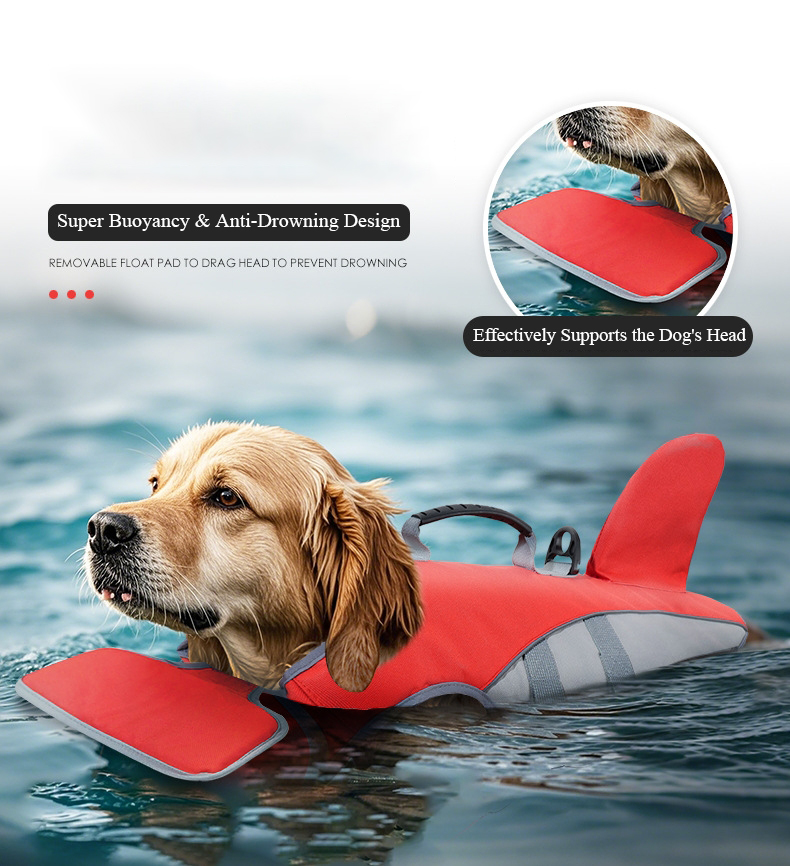 Reddingsvest voor honden Midde - Dog Life Jacket Vest Buoyancy Handle recensie en prijs