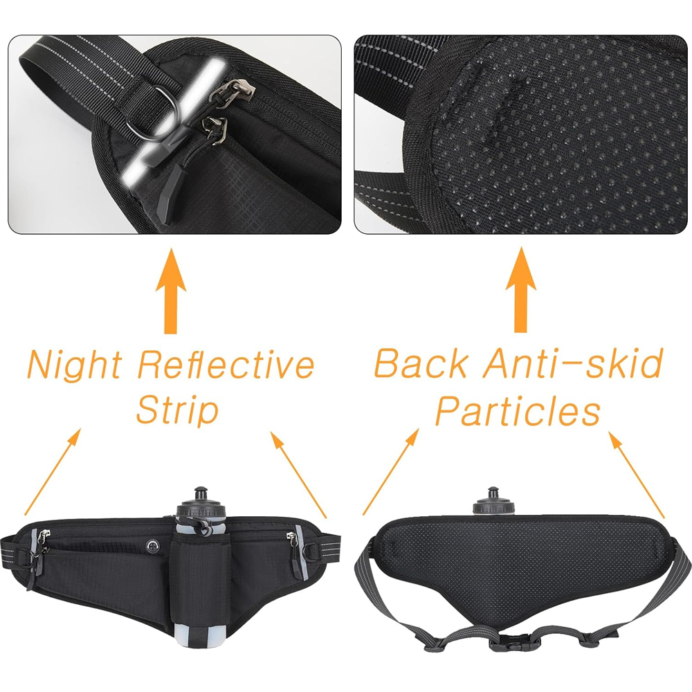 1 STKS Heuptasje met Waterfles - Hands Free Dog Running Leash Waist Belt recensie en prijs