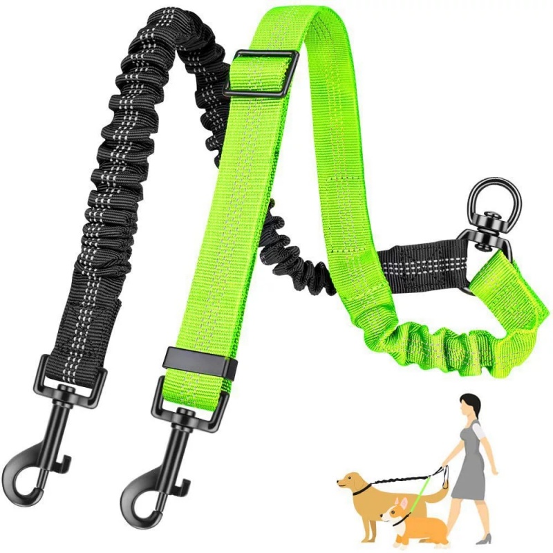 1 stuk, lengte 20 cm, dubbele  - Bungee Dog Leash Shock Absorbing recensie en prijs